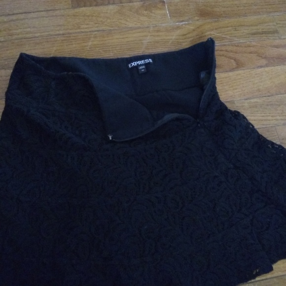 Express Lace Mini Skirt Size 00 - Picture 4 of 8